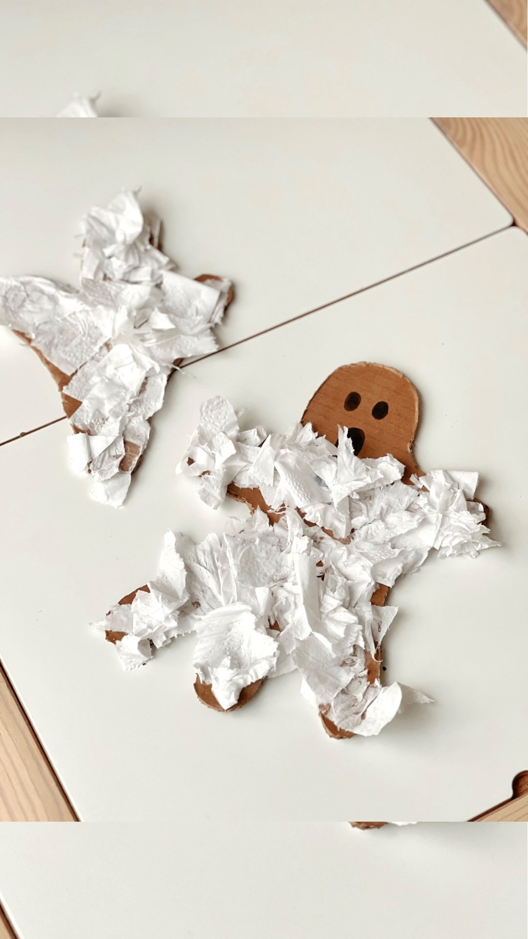 Instagram post by @mabelsplayroom for Baker Ross. Caption reads: Practice tearing, gluing and sticking with this....