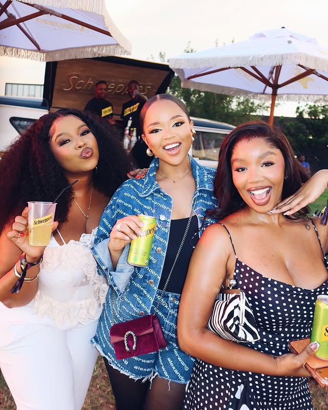 Instagram post by @lungilethabethe for Schweppes. Caption reads: [...] you had to be there ✨ #Schweppes....