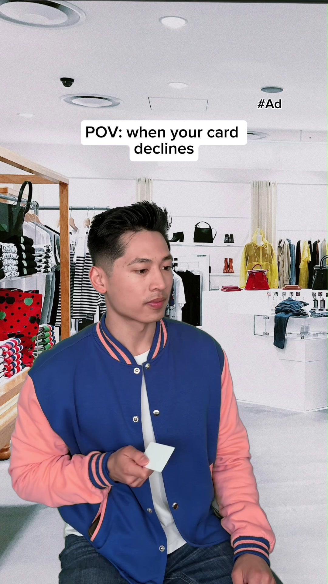 TikTok post by @peternugget for RBC. Caption reads: #Ad | Me ignoring my spending ❌ Me using NOMI....