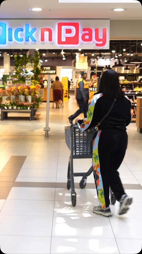 Instagram post by @babalwa_mcaciso for Pick n Pay. Caption reads: [...] toppings, sauces and match-day snacks, Pick....