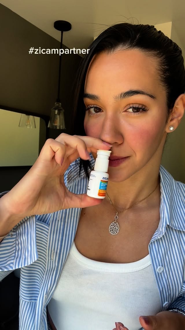 Instagram post by @tetuan4life for Zicam. Caption reads: Breathe easier this season with @zicam Allergy....