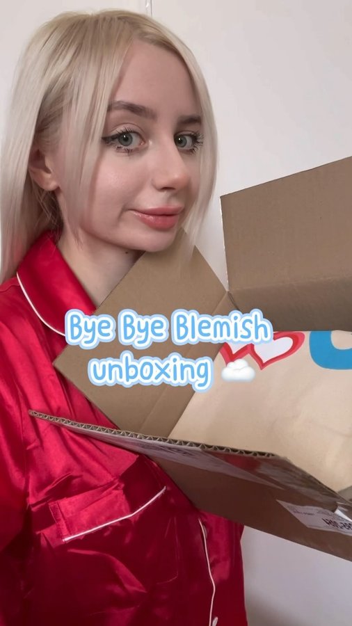 Instagram post by @luna4an for Bye Bye Blemish. Caption reads: [...] to introduce my latest products from....