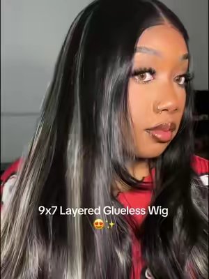 TikTok post by @xbail3y0 for U&A Hair Shop. Caption reads: [...] #syntheticwig #wiginfluencer #wigtok @U&A....