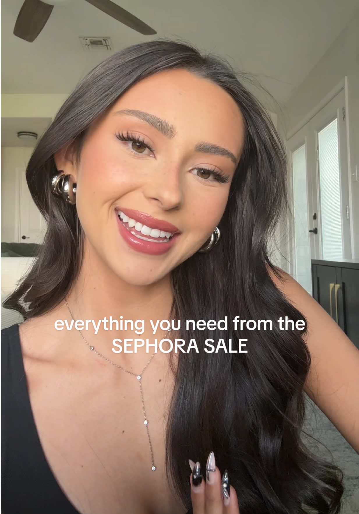 TikTok post by @kaylee.marina for Kaja Beauty. Caption reads: [...] 28 Beauty @Kosas @Anastasia Beverly Hills....