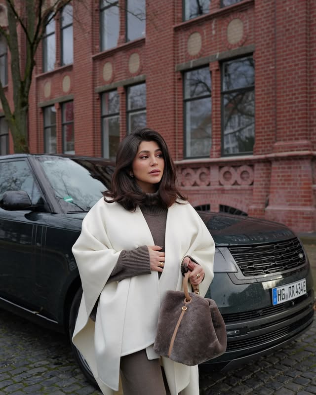 Instagram post by @aydahadi for Land Rover. Caption reads: [ad/Anzeige] Petite girl big car is a match I....