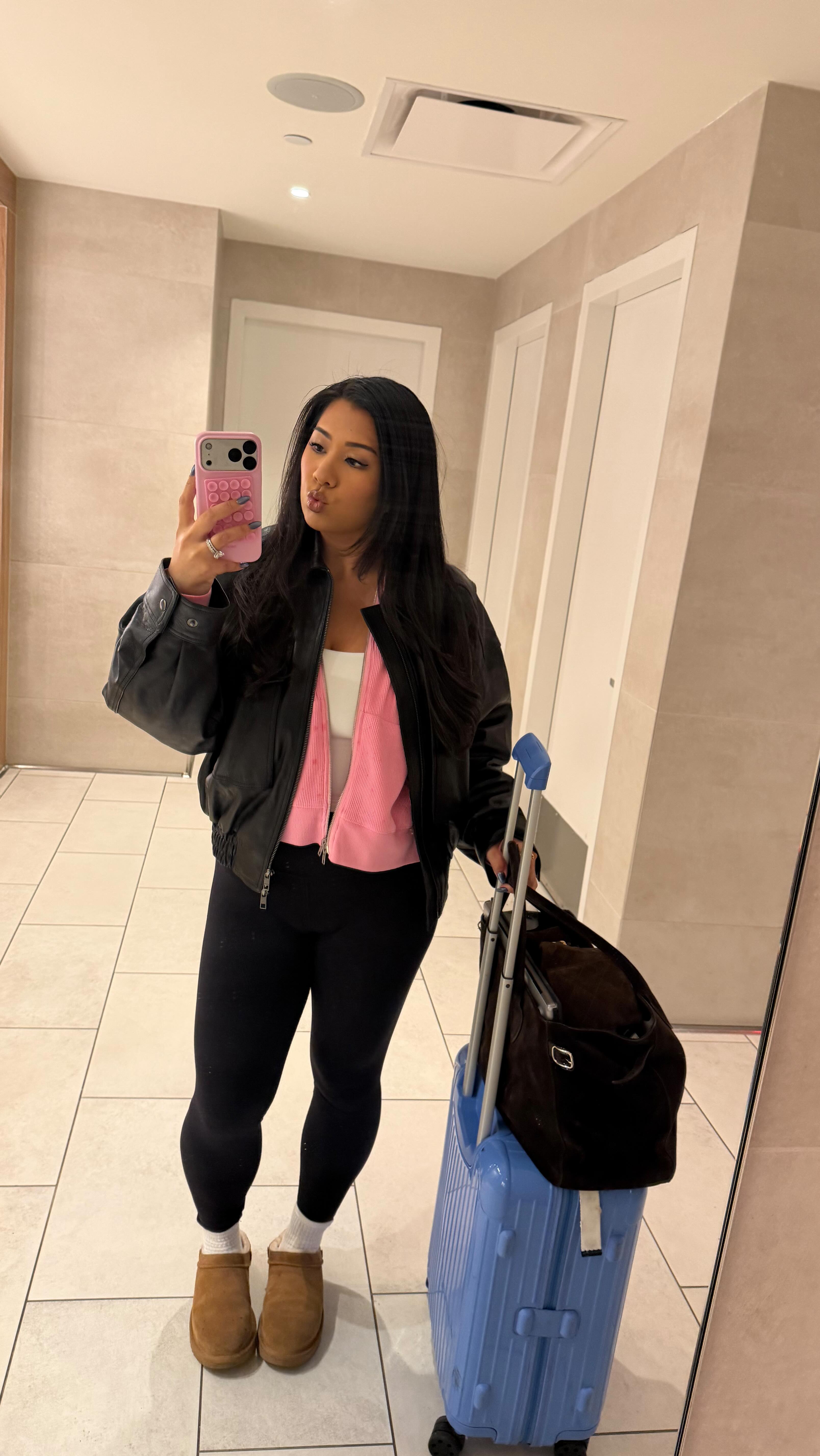 Instagram post by @mrsremiashten for Bloom Nutrition. Caption reads: busy work day in my life in NYC🗽💻🎤 panels,....