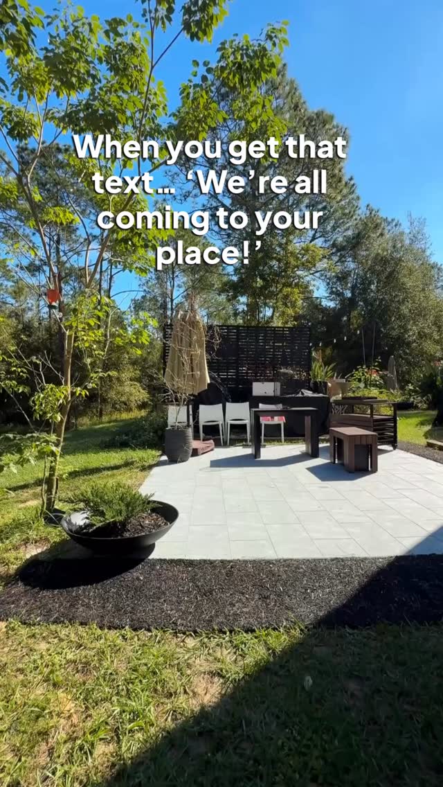 Instagram post by @beesnburlap for Transformer Table. Caption reads: You know that moment when plans suddenly move to....