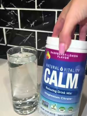 TikTok post by @deysy_01 for Natural Vitality®. Caption reads: [...] cabinet ! Magnesium citrate....