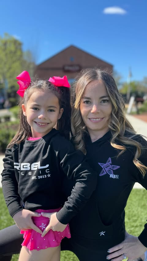 Instagram post by @aubreebedoya for Rebel Athletic Women. Caption reads: Happy Mother’s Day to all the amazing moms,....