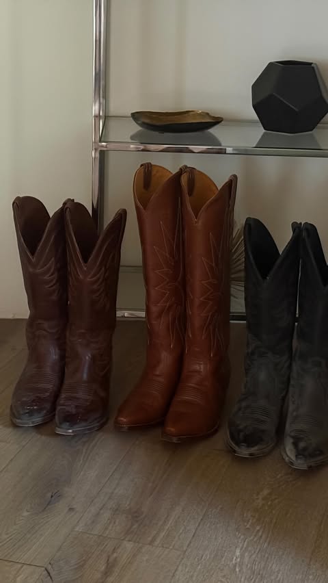 Instagram post by @shelby.mayfield for Tecovas. Caption reads: the PERFECT festival boots @tecovas....