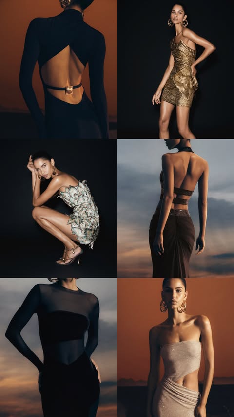 Instagram post by @marina_didovich for Meshki. Caption reads: THE COOL GIRLS GUIDE: The Nile @meshki 🫶🏻....