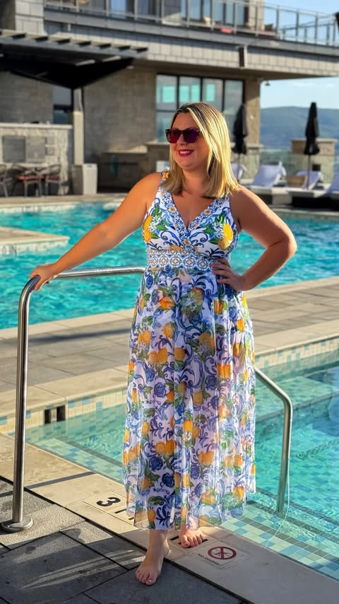 Instagram post by @mamanowwhat for BloomChic. Caption reads: Which vacation dress is your favorite? @bloomchic....