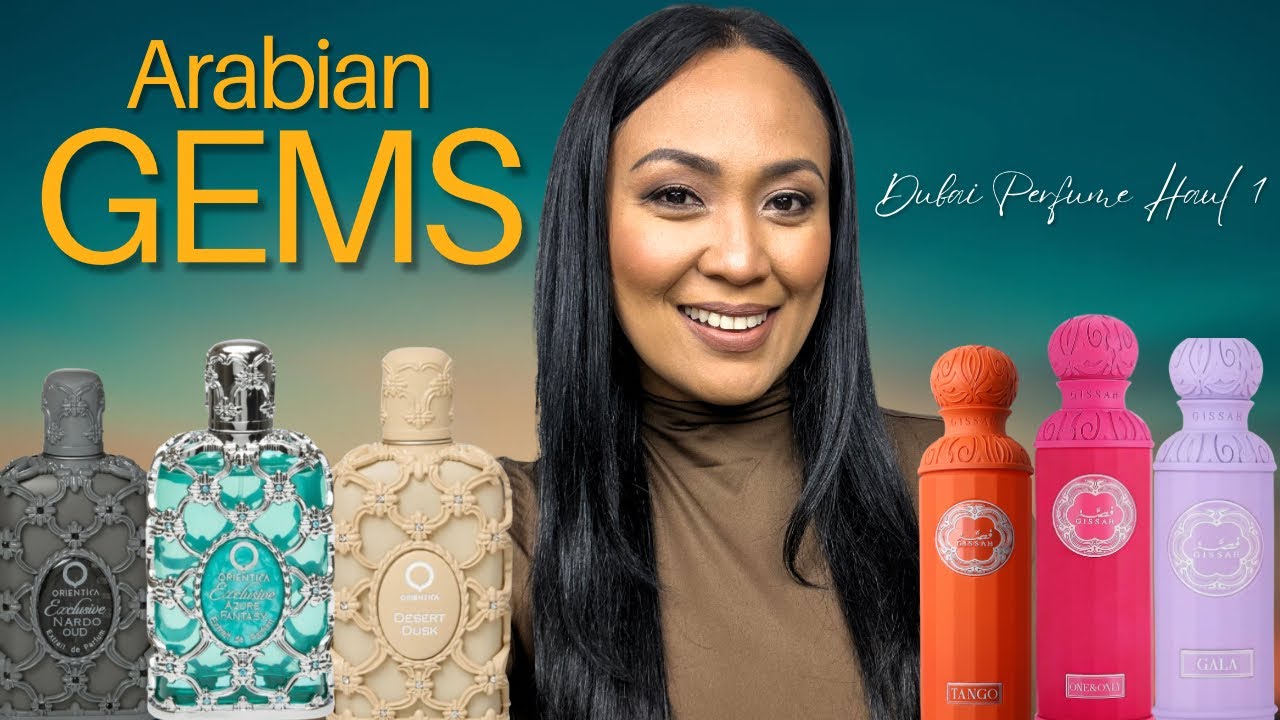 YouTube post by @jmercadobeauty for Mind Games Fragrance. Caption reads: MUST-BUY Middle Eastern Perfumes in Dubai| Gems....