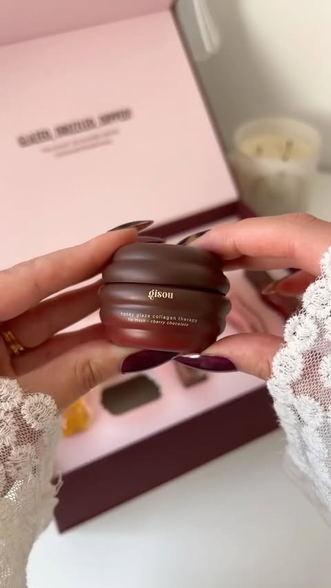 Instagram post by @megsbeautyedit for Gisou. Caption reads: NEW @gisou collection (limited edition) 🤎🍒 The....