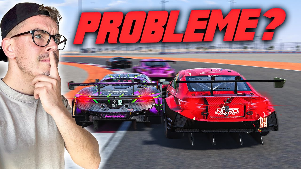 YouTube post by @Mabix_Racing for SIMUCUBE. Caption reads: The FIRST END in LEMANS ULTIMATE... The new META....