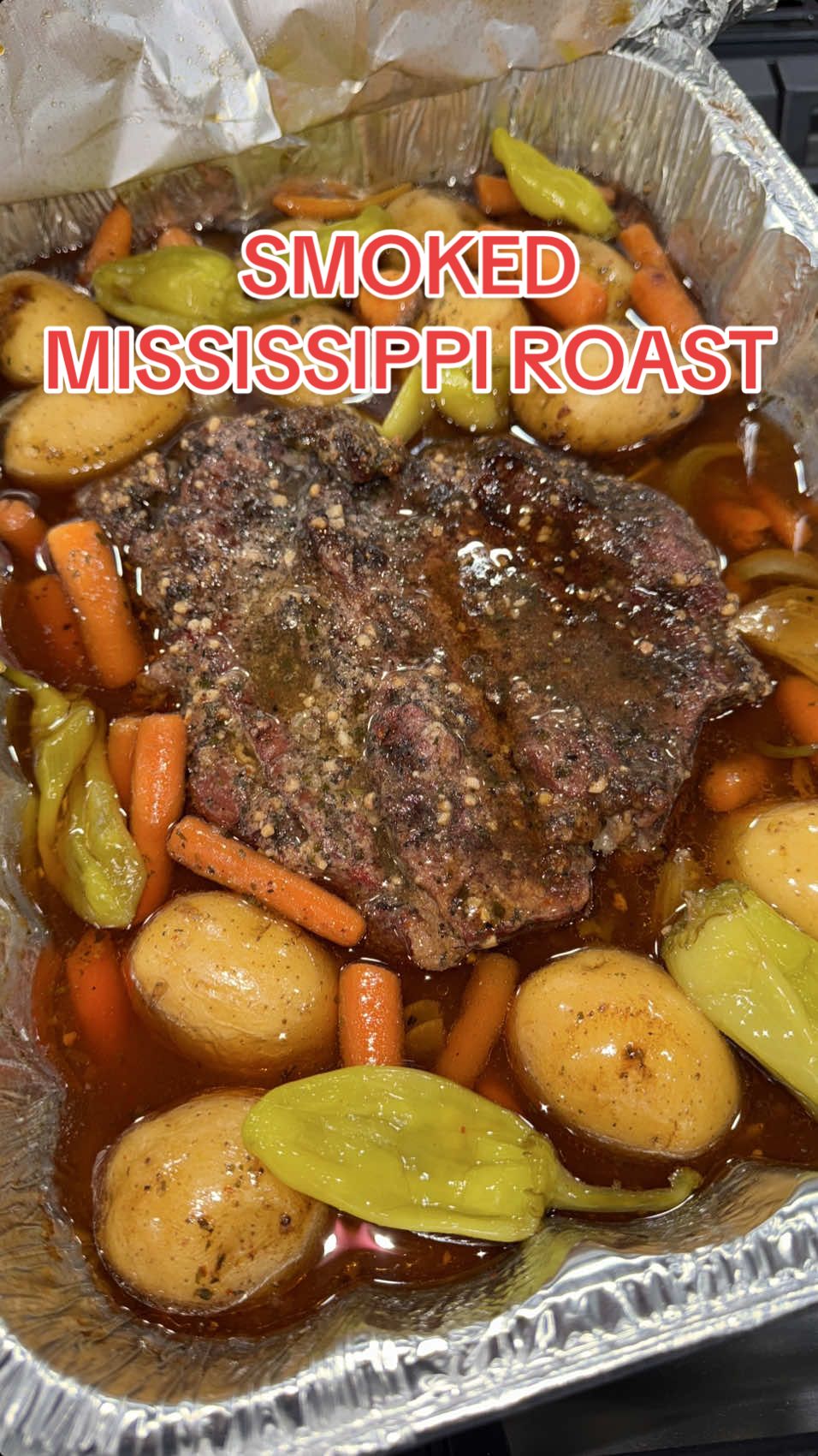 TikTok post by @girlgonegrilling for Bear Mountain BBQ. Caption reads: Low, slow, and packed with flavor—this Mississippi....
