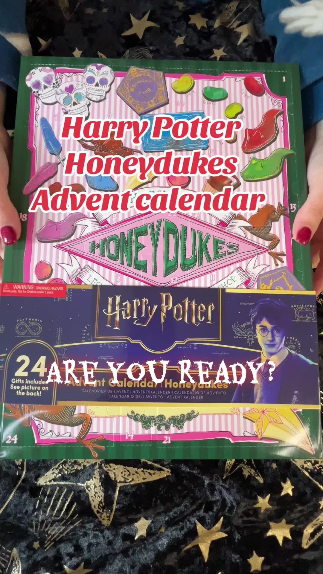 TikTok post by @wizardingworldaddict for Cinereplicas. Caption reads: [...] #unboxingvideo #christmas @Cinereplicas .