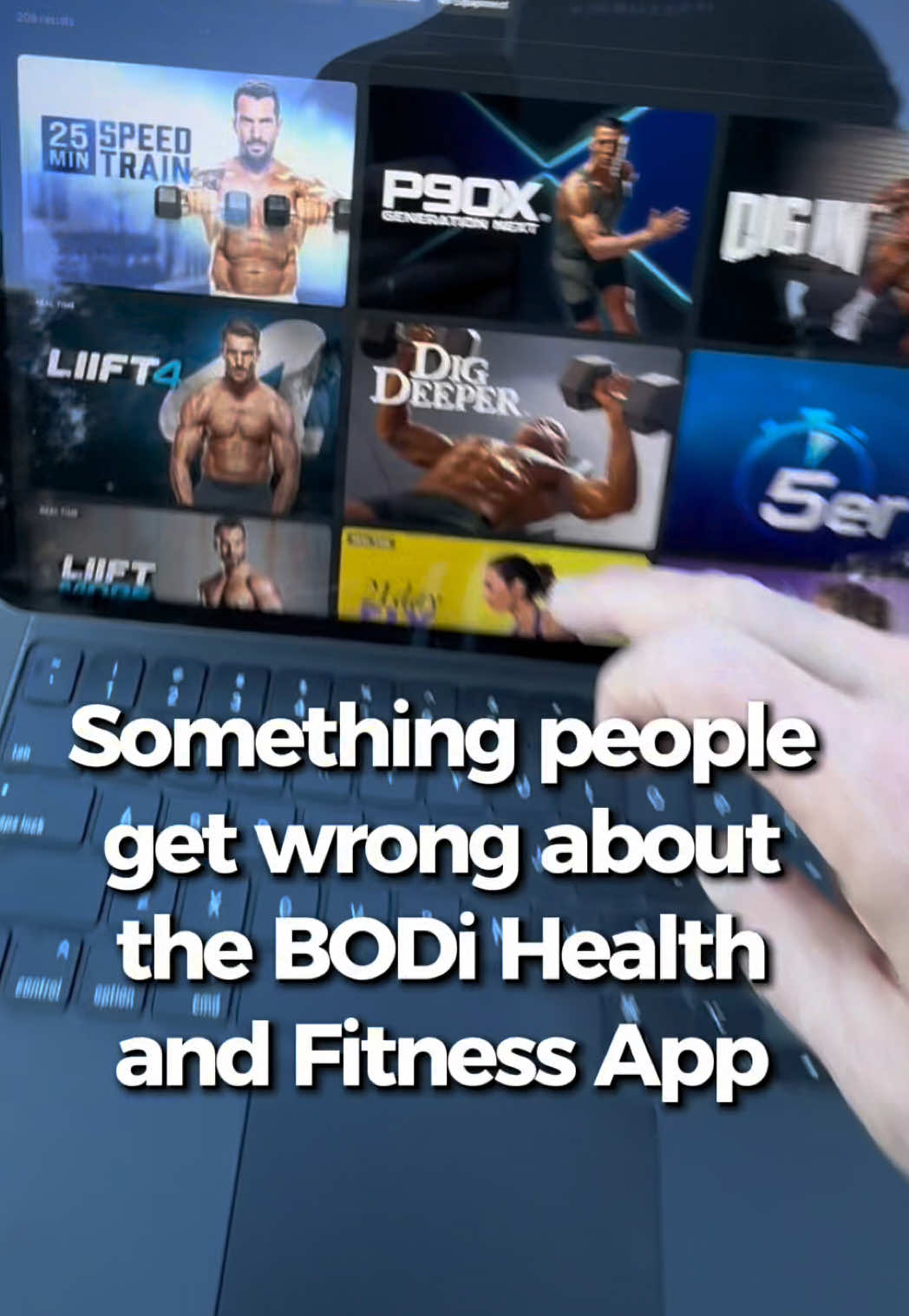 TikTok post by @carldaikeler for BODi. Caption reads: Got BODi? Over 140 world class fitness programs,....