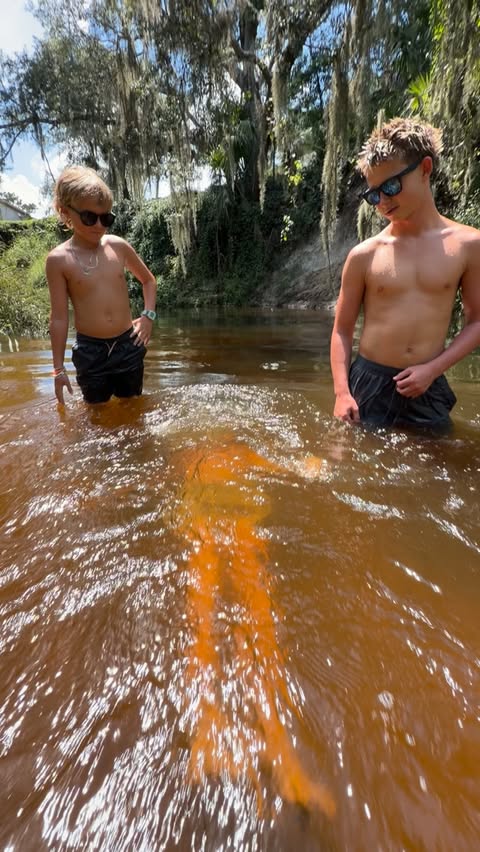 Instagram post by @inshoreboys_ for Frida Baby. Caption reads: Who smells the worst challenge at the Creek with....