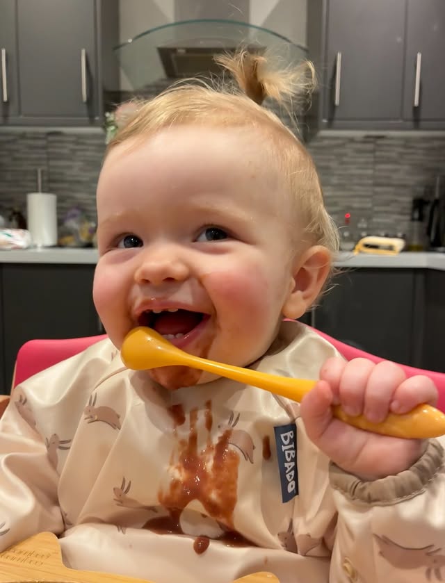 Instagram post by @mabli_grace for Bibado. Caption reads: [...] this little foodie face! We use our @bibado....