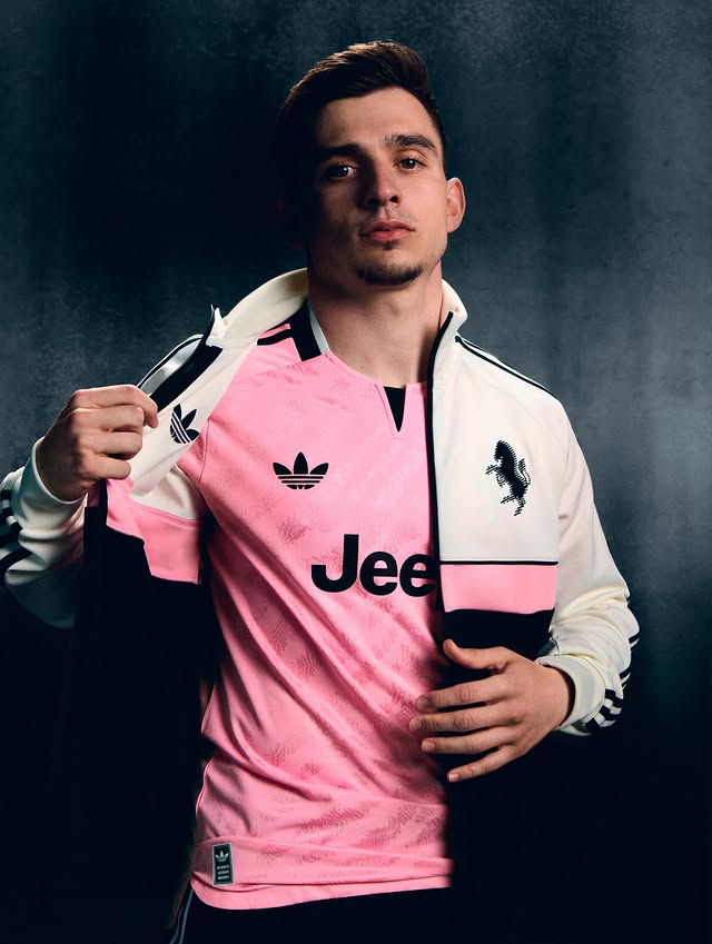 Instagram post by @francisco.conceicao7 for adidas Football. Caption reads: [...] the future.🩷 @juventus @adidasita....