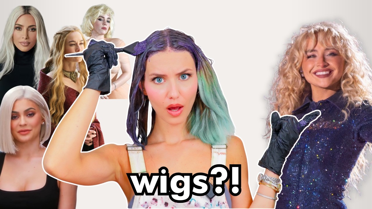 YouTube post by @StellaCini for TTDeye. Caption reads: All the Hair You Never Realised were Wigs.