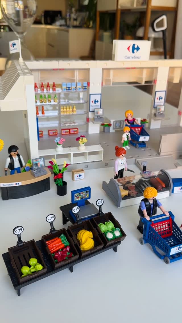 Instagram post by @marie.home.deco for Playmobil. Caption reads: Suite à mes stories vous avez pu voir que....