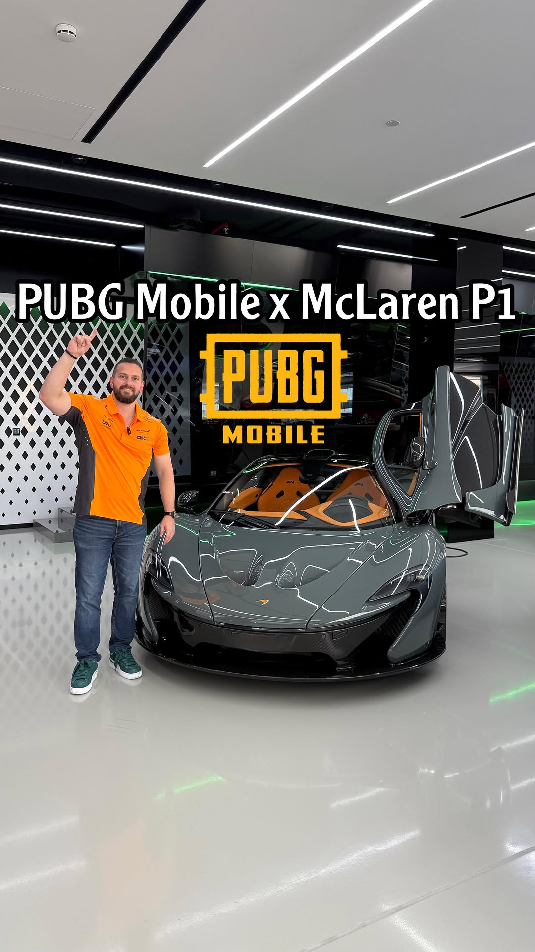 Instagram post by @fahedabusalah for PUBG MOBILE. Caption reads: اختر المكلارين المفضلة عندك ولمدة محدودة ال ٧....
