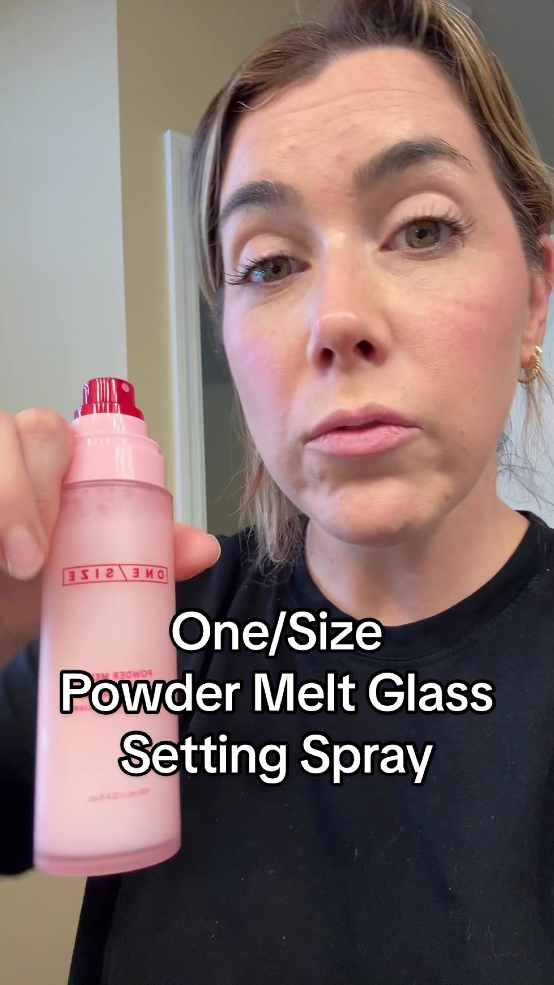 TikTok post by @jennah.samples for ONE SIZE BEAUTY. Caption reads: That powder-melt finish? @ONE SIZE BEAUTY knew....