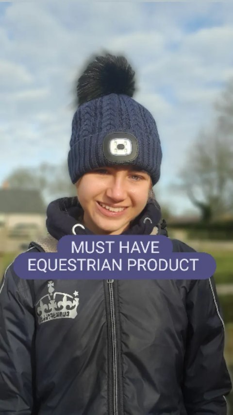 Instagram post by @isabellaa.edwardss for Equi Light. Caption reads: Qotd~ What is your go to equestrian product? Read....