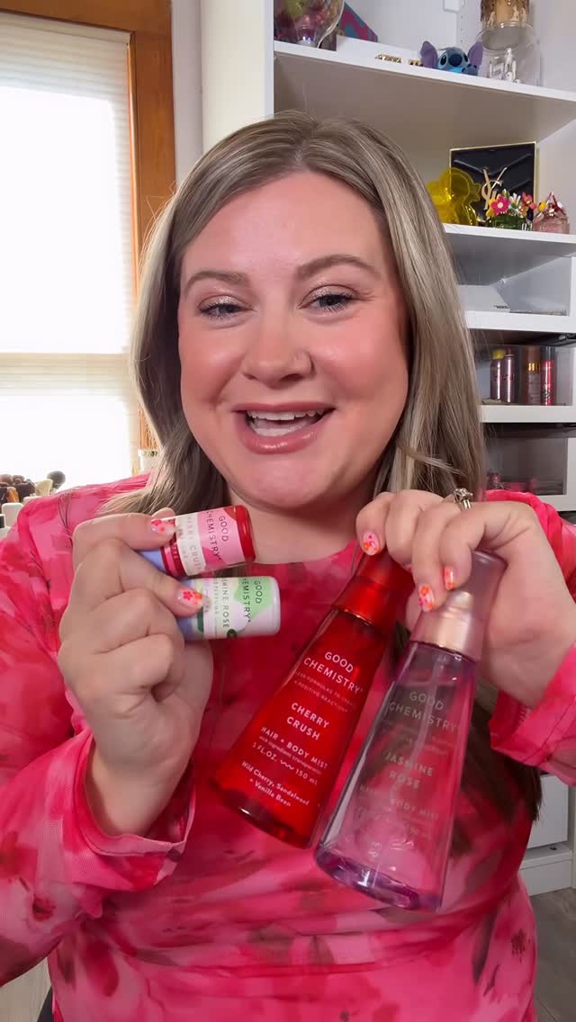 Instagram post by @leahjanae for Good Chemistry. Caption reads: @lovegoodchemistry is making scent layering easy....