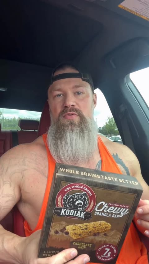 Instagram post by @zachcoen for Kodiak Cakes. Caption reads: Have you tried these @kodiakcakes chewy granola....