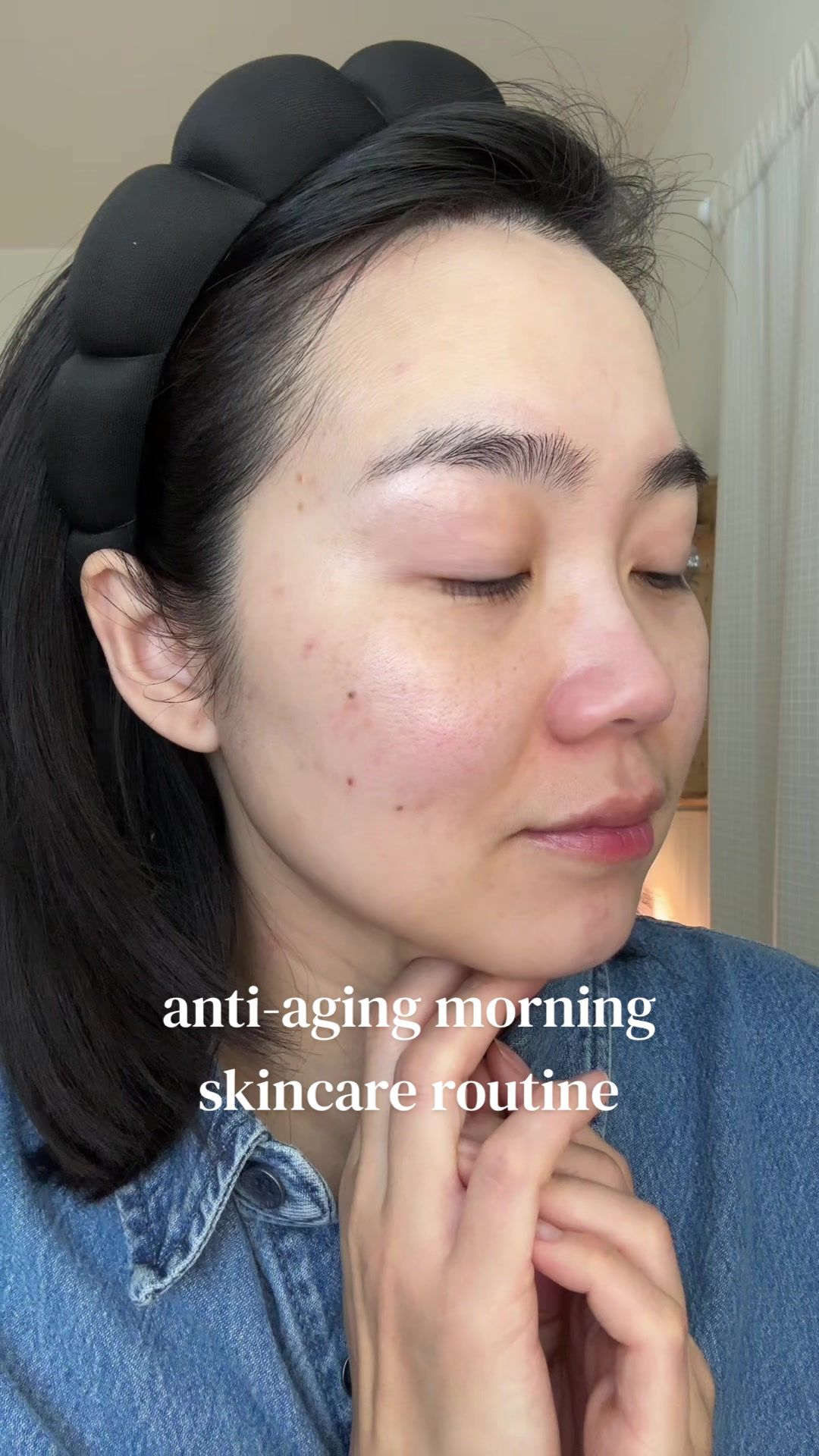 TikTok post by @itsrorylee for NIDA Official. Caption reads: Affordable Korean morning skincare routine:....