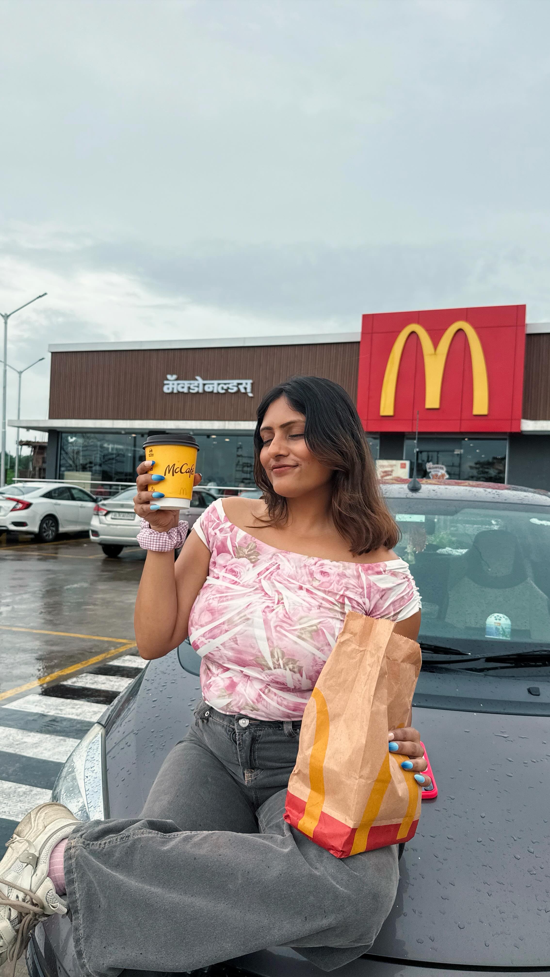 Instagram post by @forumxx for McDonald's India. Caption reads: Not me falling in love with a drive-thru....
