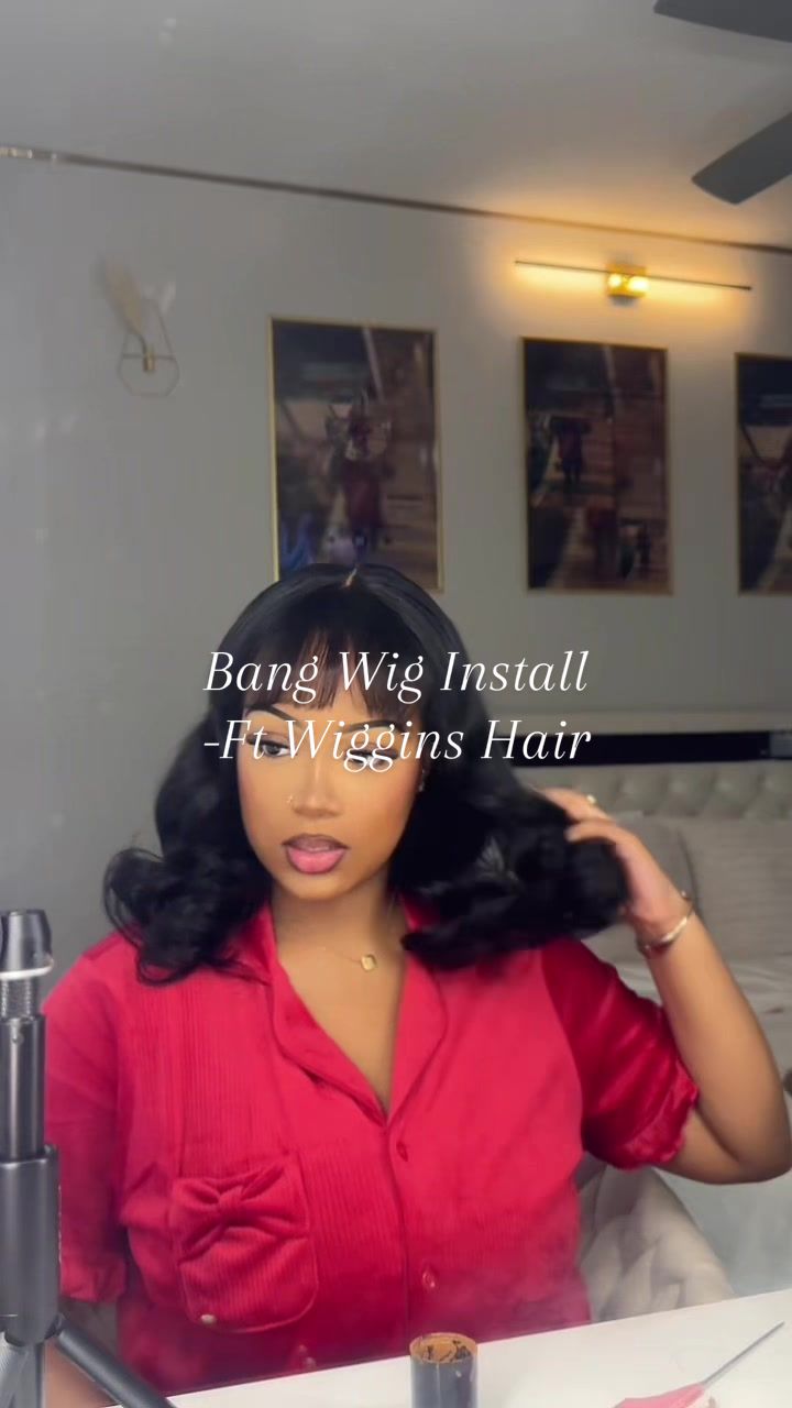 TikTok post by @itsqueentula for Wiggins Hair. Caption reads: Tried something new, Stick to the locs....