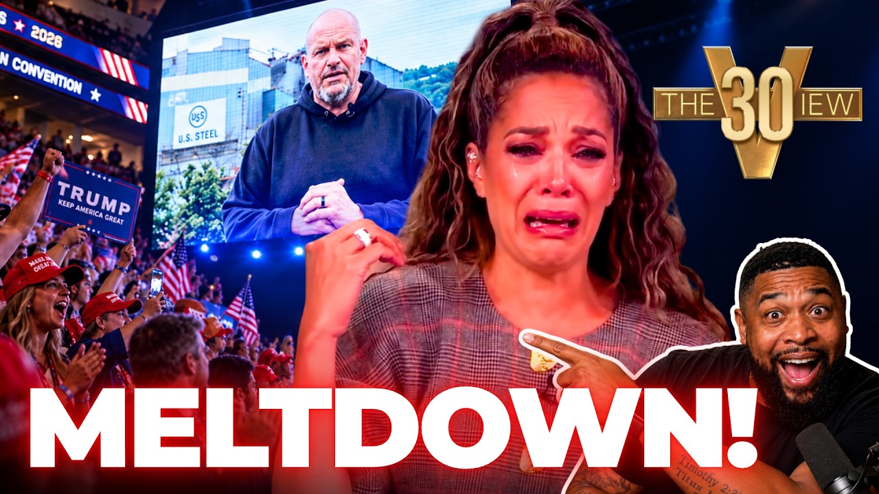 YouTube post by @TheOfficerTatum for PDS Debt. Caption reads: Fetterman CALLS OUT His Own Party And The View....