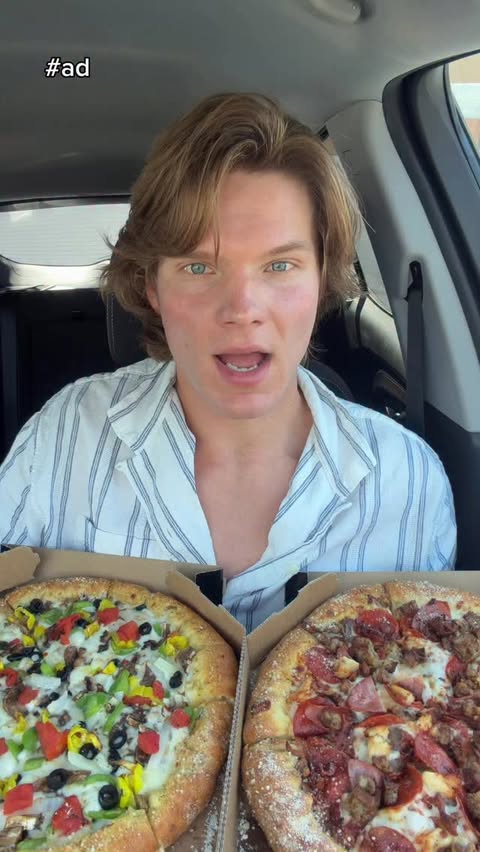 Instagram post by @ianjackedeats for Domino's Pizza. Caption reads: #ad @dominos Best Deal Ever Is Here! Get Any Pizza....