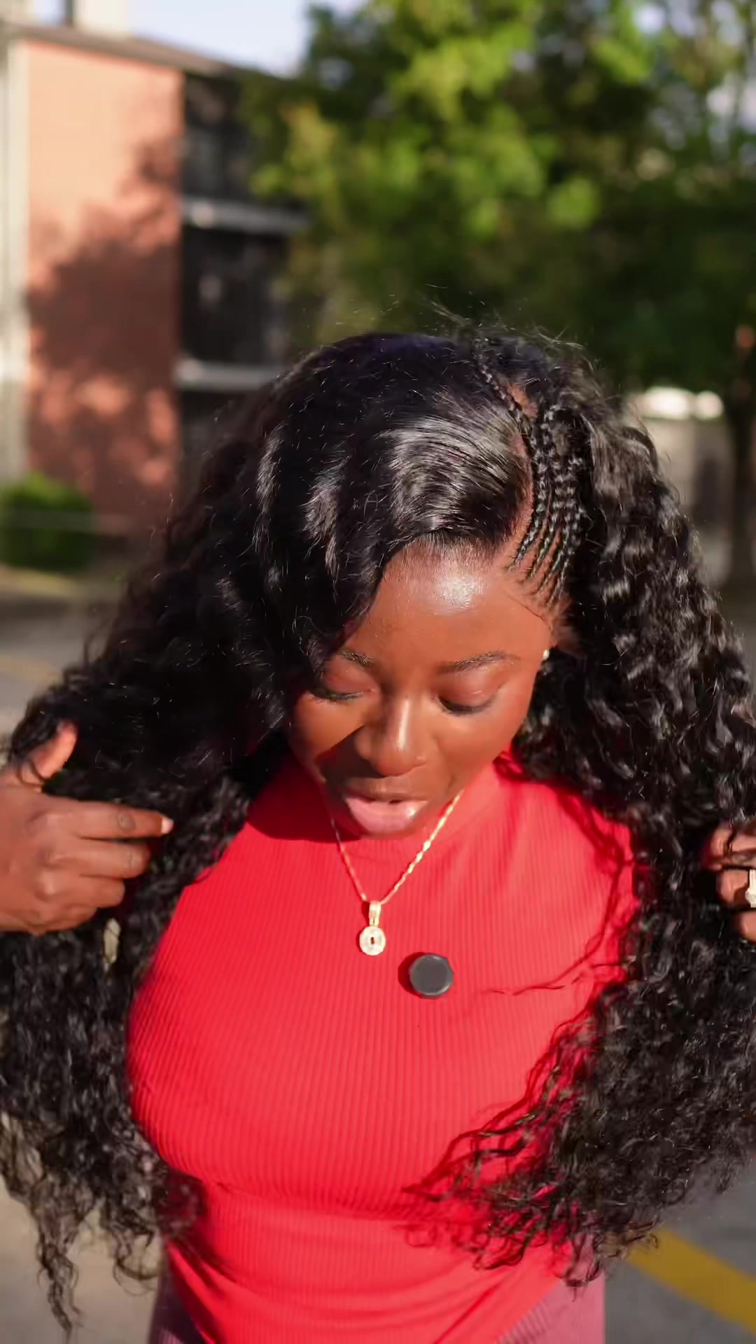 TikTok post by @miss_ohee8 for Alipearl Hair. Caption reads: [...] to @afroblaq_gh Water wave from....