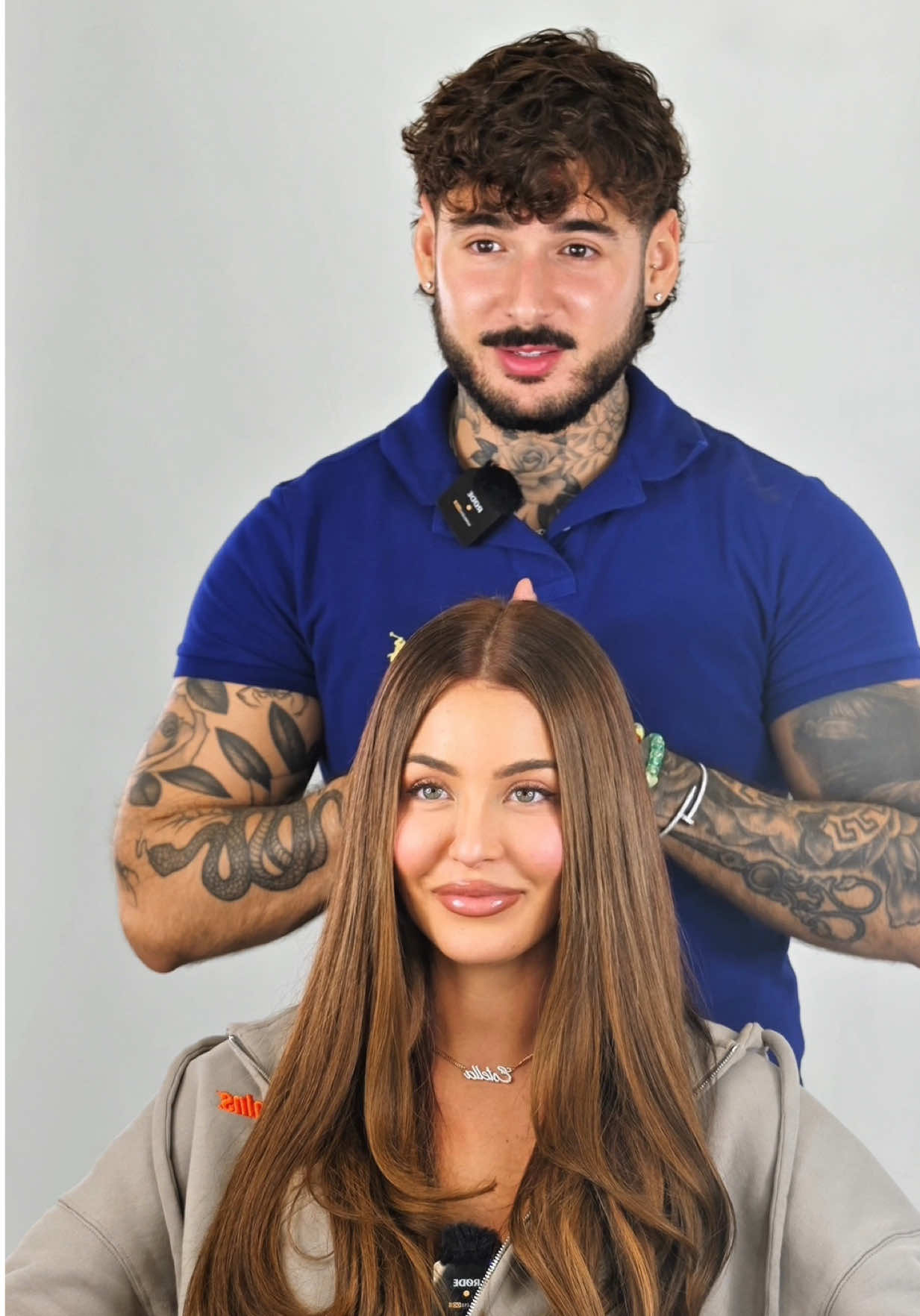 TikTok post by @migueldoeshair for Matrix. Caption reads: Finishing the year strong 😏 @Matrix....