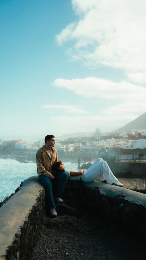 Instagram post by @maxim_oprea for Radisson. Caption reads: [...] 🌅🌊🌴 From our stay in Tenerife with....