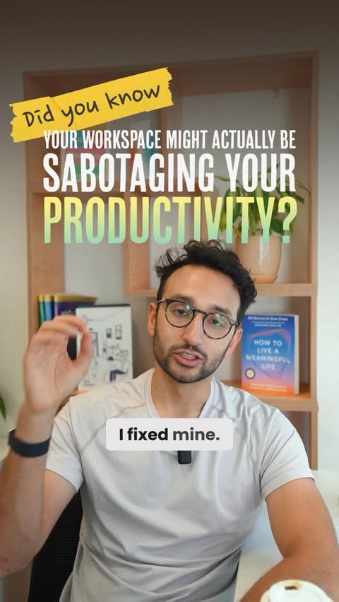 Instagram post by @aliabdaal for WeWork. Caption reads: [...] how I fixed mine. I’ve been a paying @wework....