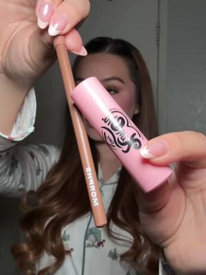 TikTok post by @ceceivette for KimChi Chic Beauty. Caption reads: Lipstick in “Cafe Au Lait” @KimChi Chic Beauty Lip....