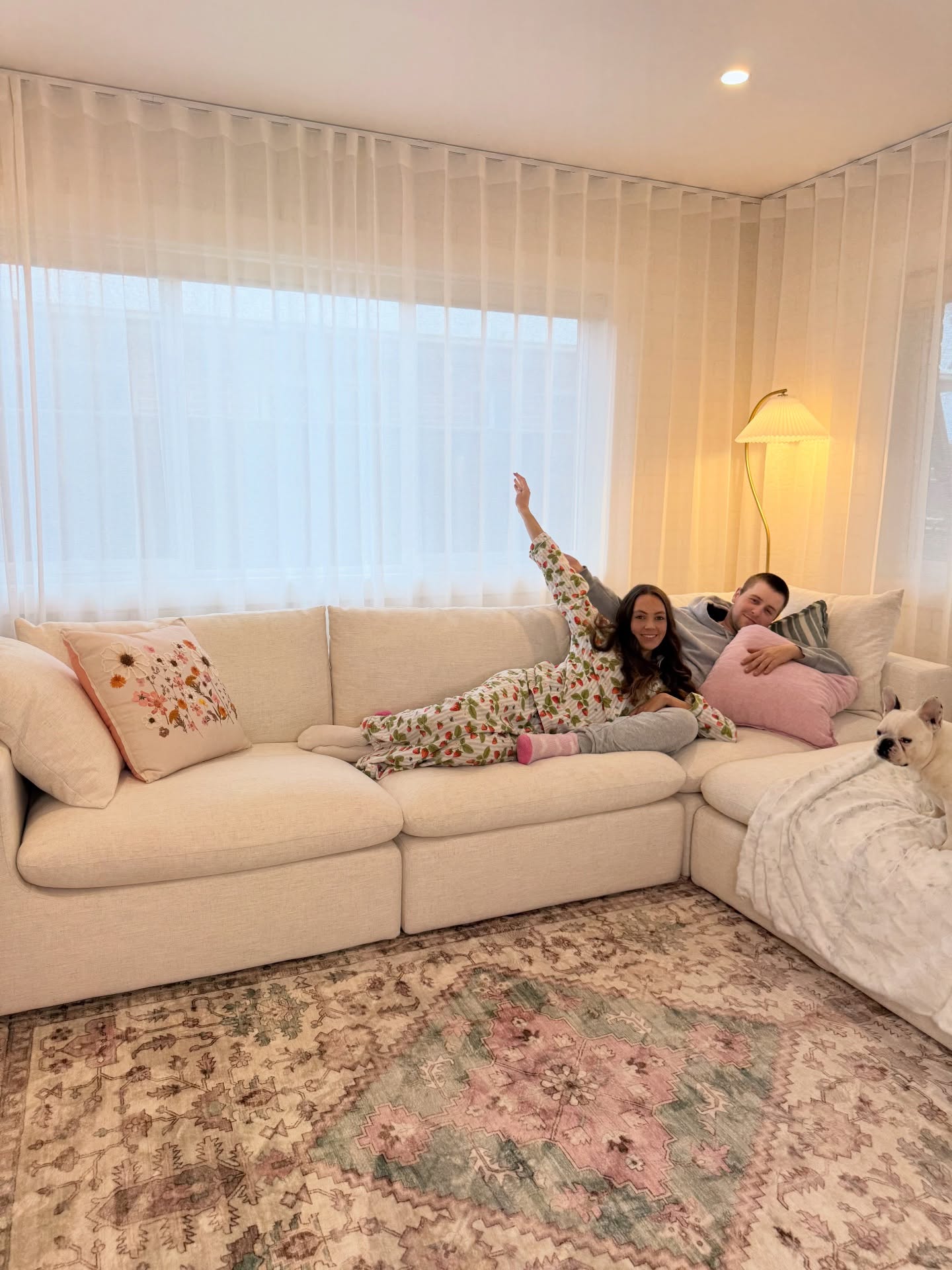 Instagram post by @emma__higgins for Castlery. Caption reads: We couldn’t be more happy with how this sunken....