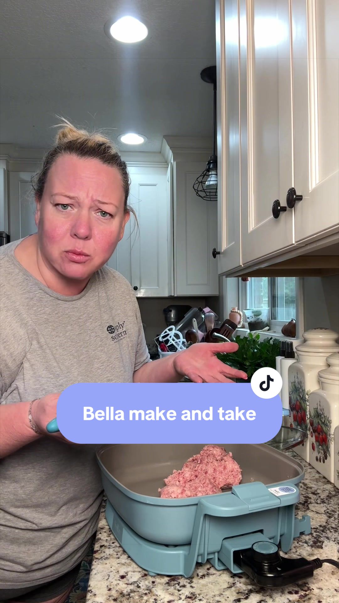 TikTok post by @shoppinwithamy for QVC. Caption reads: [...] before this deal disappears. @QVC, Inc....
