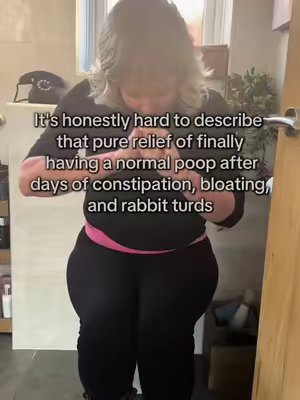 TikTok post by @shop_with_shay for Just Bee Honey. Caption reads: Constipation is honestly way more common than....