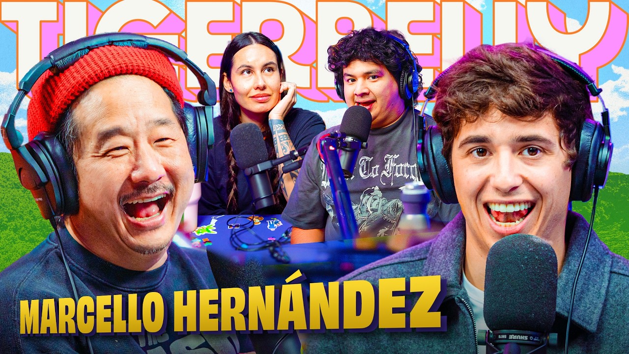 YouTube post by @TigerBelly for BlueChew. Caption reads: Marcello Hernandez Doesn’t Hold Back With Bobby....