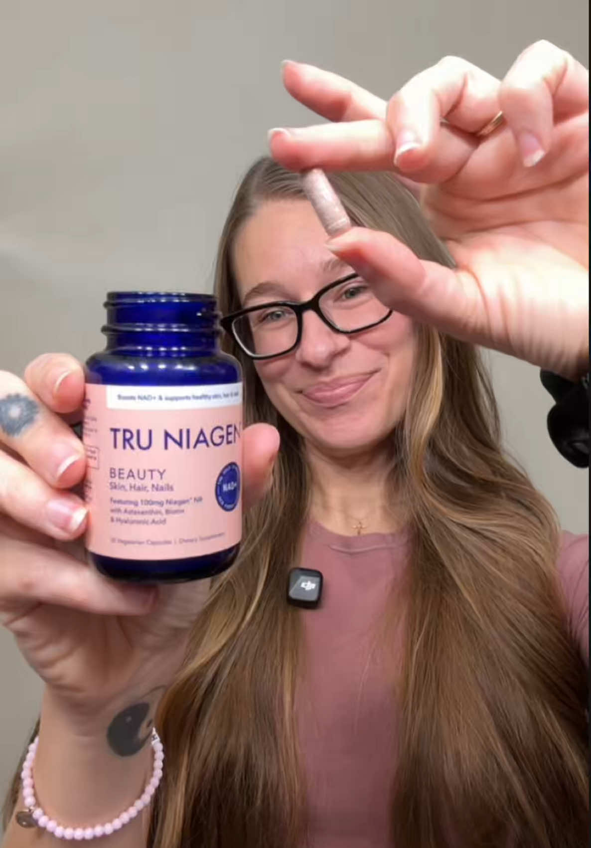 TikTok post by @livholistic for TRU NIAGEN. Caption reads: [...] the inside out on a cellular level....