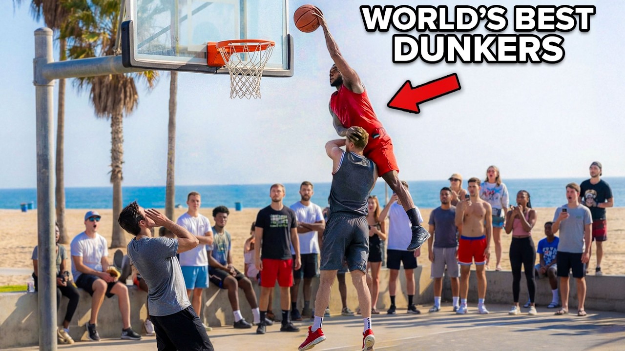 YouTube post by @DCHeat for Sphinx LLC. Caption reads: Full Team of Pro Dunkers vs Randoms.