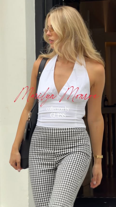 Instagram post by @marthawr for GUESS. Caption reads: [...] the Marilyn Monroe capsule collection by....