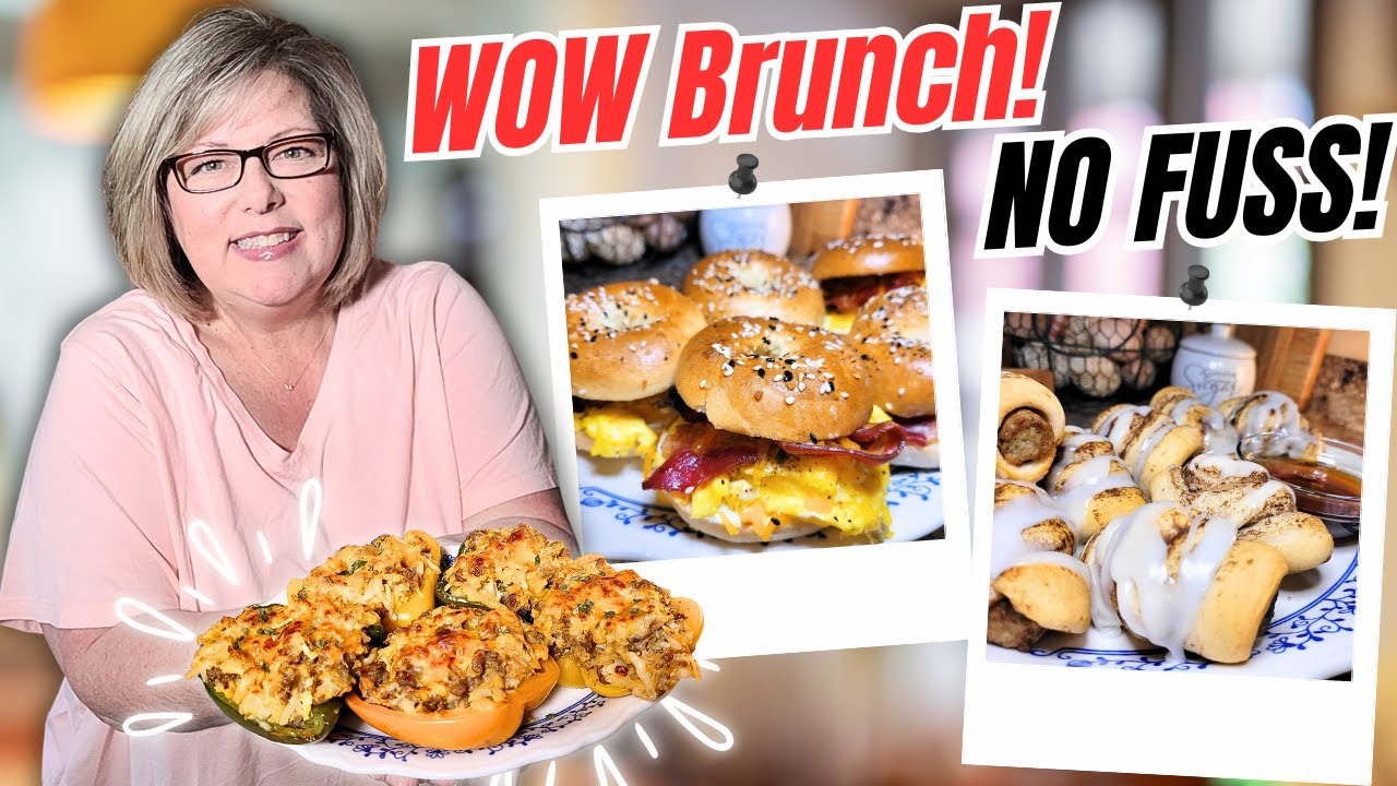 YouTube post by @InTheKitchenWithMommaMel for Jimmy Dean. Caption reads: These Brunch Dishes Look Fancy But Use Shortcut....